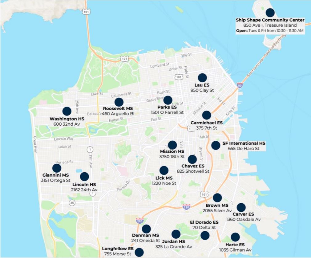 Dr Martin Luther King Jr Academic Middle School SFUSD SFUSD Lunch Map 1.JPG